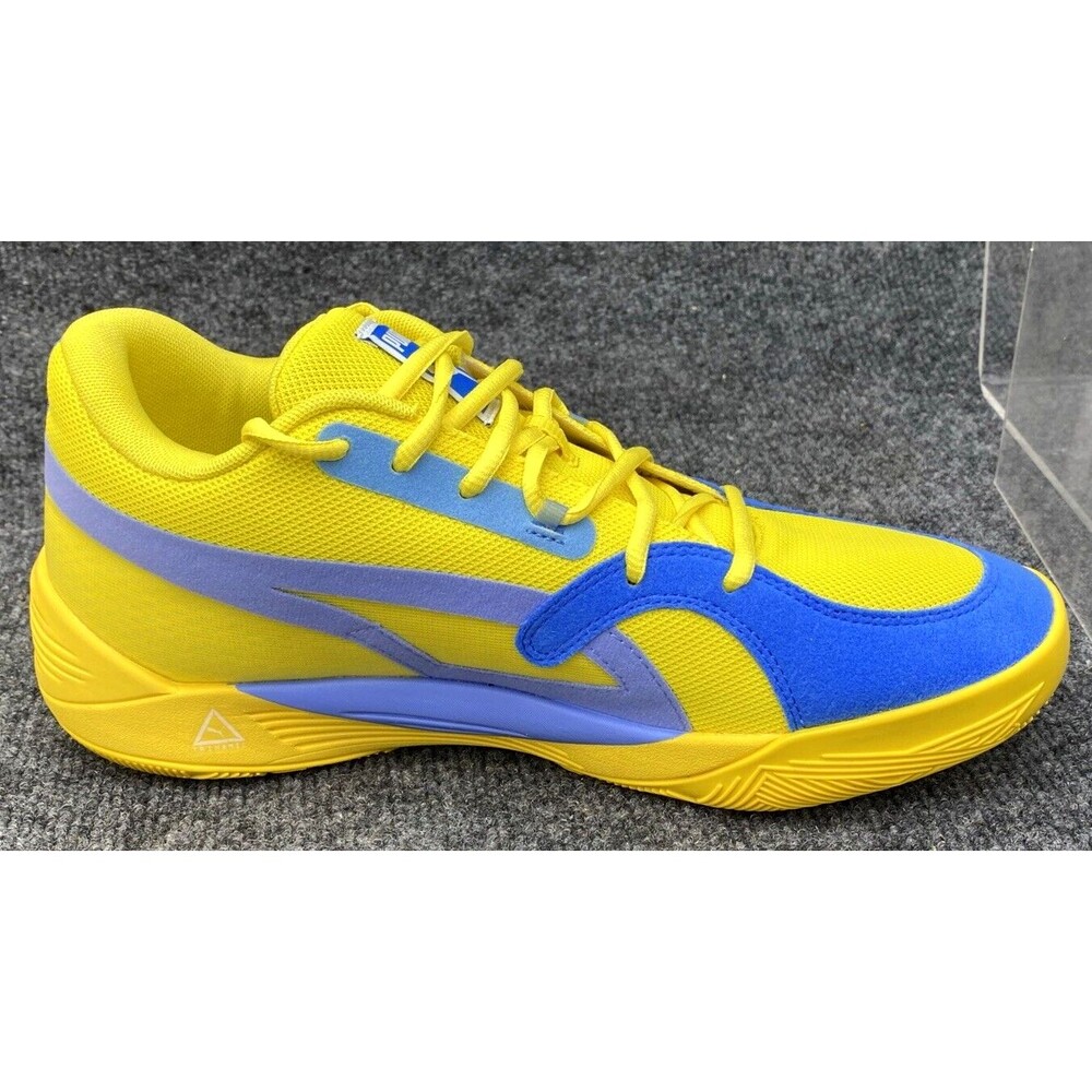 PUMA Shoes Mens Size 10 TRC Blaze Court Low Vibrant Yellow 376582-19 Sneakers
